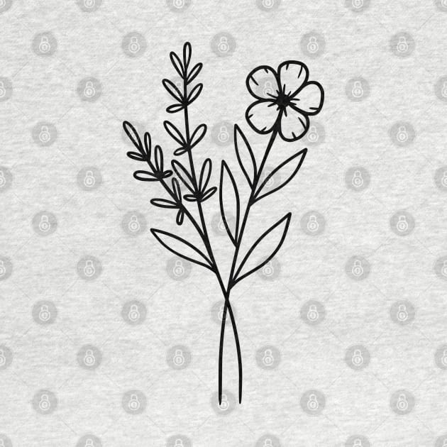 Elegance in Simplicity: Minimalist Flower Bouquet by BestCoolShop
